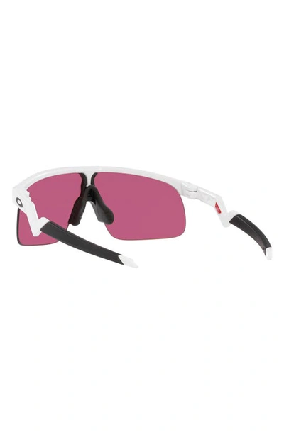 Shop Oakley Kids' Resistor 29mm Prizm™ Rectangular Sunglasses In White