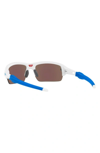 Shop Oakley Kids' Flak Xs 59mm Prizm™ Rectangular Sunglasses In White