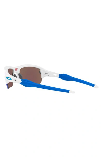 Shop Oakley Kids' Flak Xs 59mm Prizm™ Rectangular Sunglasses In White