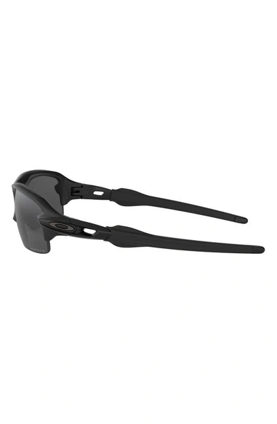 Shop Oakley Kids' Flak Xs 59mm Prizm™ Polarized Rectangular Sunglasses In Matte Black