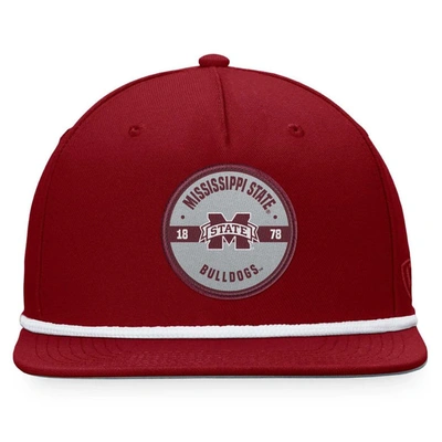Shop Top Of The World Maroon Mississippi State Bulldogs Bank Hat