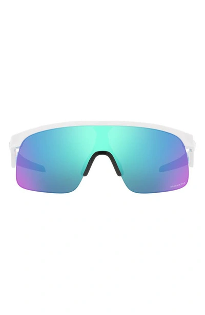 Shop Oakley Kids' Resistor 29mm Prizm™ Rectangular Sunglasses In White