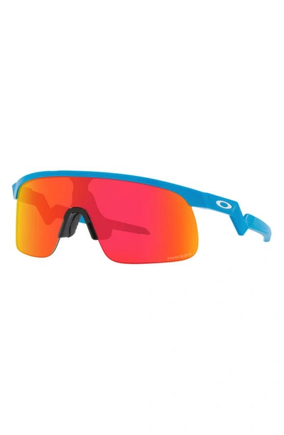 Shop Oakley Kids' Resistor 29mm Prizm™ Rectangular Sunglasses In Sky Blue