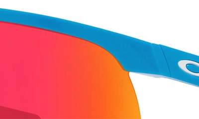 Shop Oakley Kids' Resistor 29mm Prizm™ Rectangular Sunglasses In Sky Blue