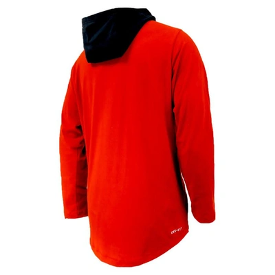 Shop Nike Youth  Scarlet Ohio State Buckeyes Sideline Performance Long Sleeve Hoodie T-shirt