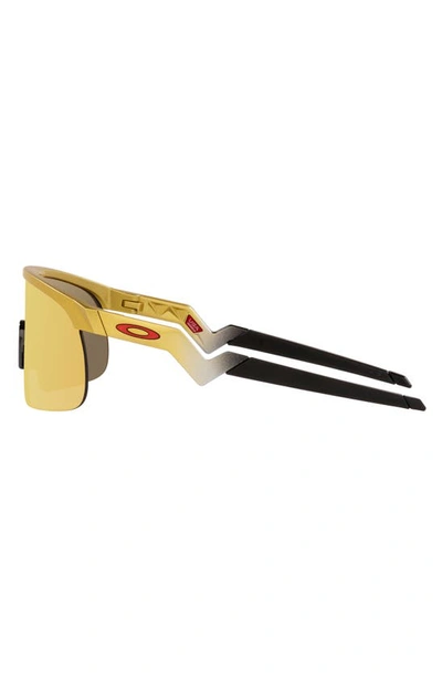 Shop Oakley Kids' Resistor 29mm Prizm™ Rectangular Sunglasses In Gold