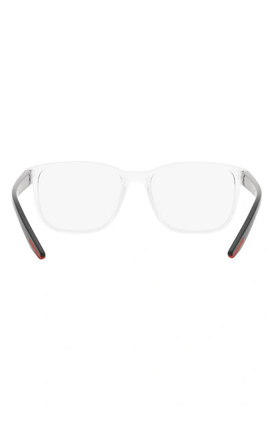Shop Prada 55mm Pillow Optical Glasses In Crystal
