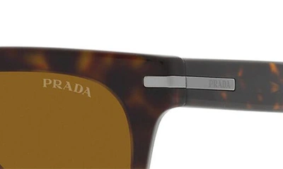Shop Prada Abstract Pillow 56mm Sunglasses In Tortoise