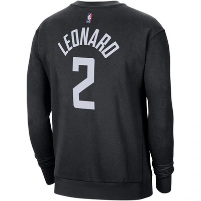 Shop Jordan Brand Kawhi Leonard Black La Clippers Statement Name & Number Pullover Sweatshirt