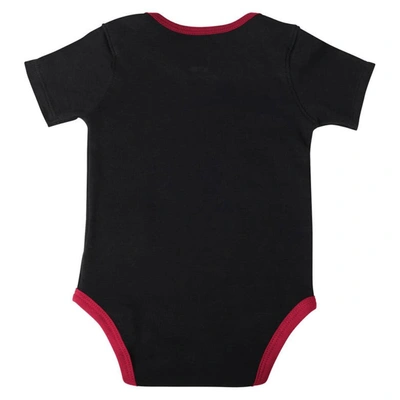 Shop Outerstuff Infant Black/red/gray Miami Heat Bank Shot Bodysuit, Hoodie T-shirt & Shorts Set