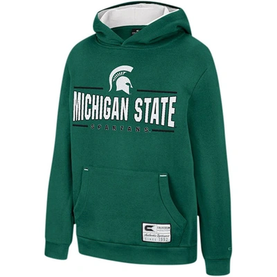 Shop Colosseum Youth  Green Michigan State Spartans Lead Guitarists Pullover Hoodie