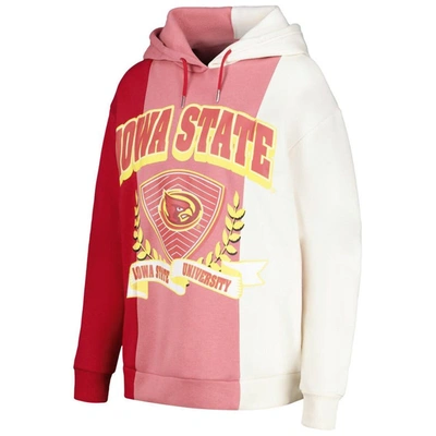 Shop Gameday Couture Cardinal Iowa State Cyclones Hall Of Fame Colorblock Pullover Hoodie