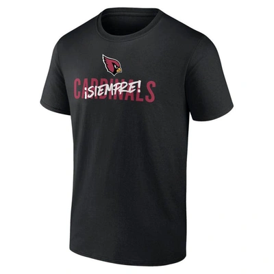 Shop Fanatics Branded Black Arizona Cardinals Siempre T-shirt
