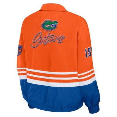Shop Wear By Erin Andrews Orange Florida Gators Vintage Throwback Windbreaker Full-zip Jacket