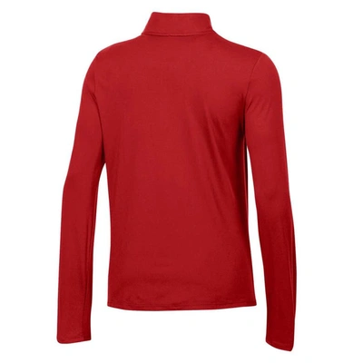 Shop Under Armour Red Wisconsin Badgers Gameday Knockout Quarter-zip Top
