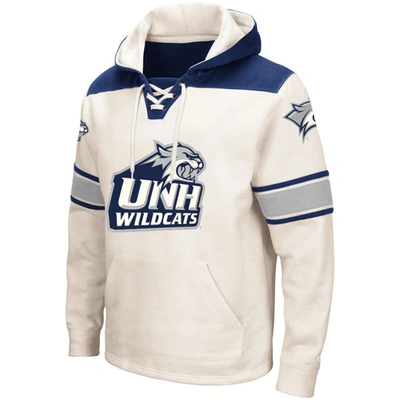 Shop Colosseum Cream New Hampshire Wildcats 2.0 Lace-up Pullover Hoodie