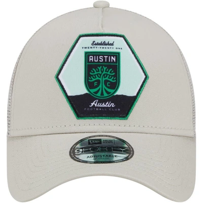 Shop New Era Cream Austin Fc Established Patch 9forty A-frame Trucker Adjustable Hat