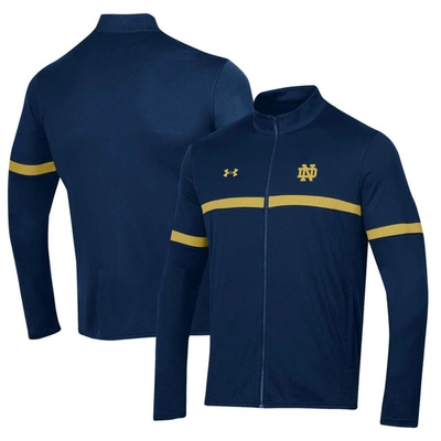Shop Under Armour Navy Notre Dame Fighting Irish 2023 Assist Warm Up Full-zip Jacket
