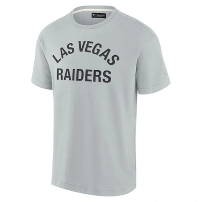 Shop Fanatics Signature Unisex  Gray Las Vegas Raiders Elements Super Soft Short Sleeve T-shirt