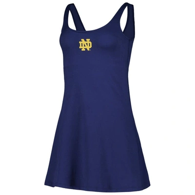 Shop Zoozatz Navy Notre Dame Fighting Irish Logo Scoop Neck Dress