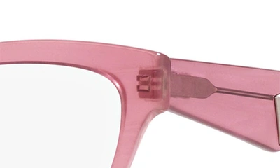 Shop Dolce & Gabbana 52mm Butterfly Optical Glasses In Pink