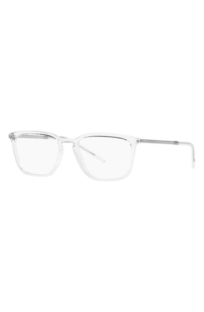 Shop Dolce & Gabbana 54mm Square Optical Glasses In Crystal