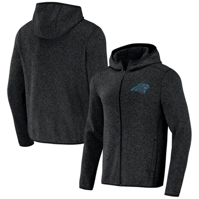 Shop Nfl X Darius Rucker Collection By Fanatics Black Carolina Panthers Fleece Pullover Hoodie In Heather Charcoal