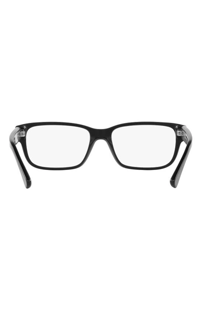 Prada 56mm Square Optical Glasses In Matte Black