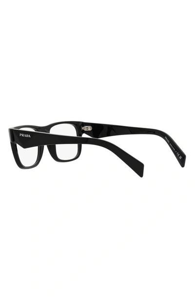 Shop Prada 55mm Square Optical Glasses In Black