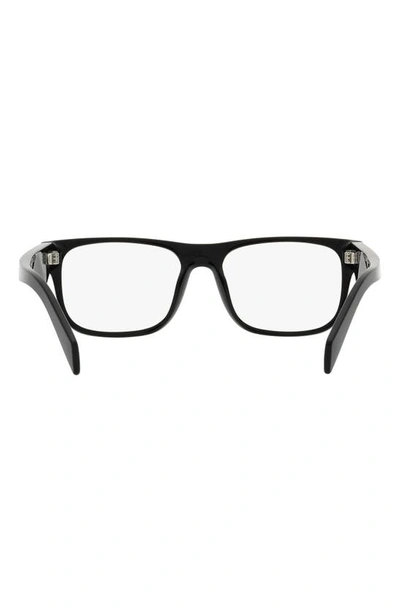 Shop Prada 55mm Square Optical Glasses In Black