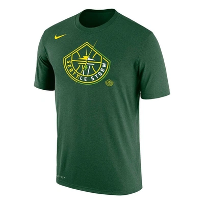Shop Nike Unisex  Green Seattle Storm Split Logo Performance T-shirt