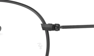Ray Ban Ray-bay 47mm Round Optical Glasses In Matte Black
