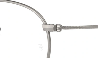 Ray Ban Ray-bay 47mm Round Optical Glasses In Matte Gunmetal
