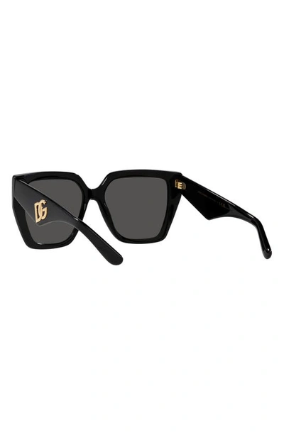 Shop Dolce & Gabbana Dolce&gabbana 55mm Square Sunglasses In Black