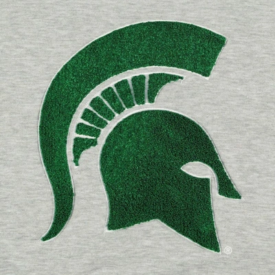 Shop Gameday Couture Ash Michigan State Spartans In It To Win It Sporty Mock Neck Pullover Sweatshirt