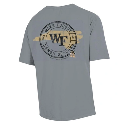Shop Comfort Wash Graphite Wake Forest Demon Deacons Statement T-shirt