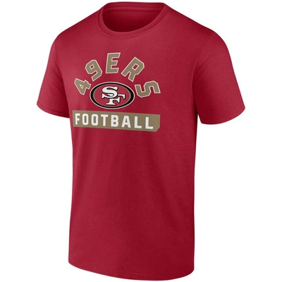 Shop Fanatics Branded Scarlet/white San Francisco 49ers Two-pack 2023 Schedule T-shirt Combo Set