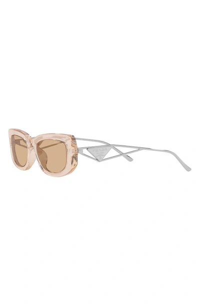 Prada Pr 14ys 19m4i2 In Lite Brown