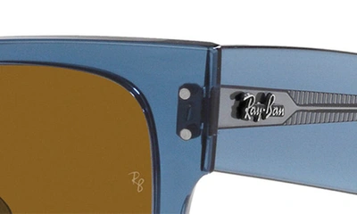Shop Ray Ban Ray-ban Mega Wayfarer 52mm Square Sunglasses In Blue