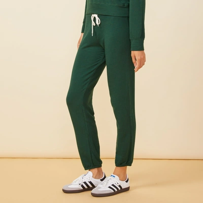 Monrow Supersoft Vintage Sweats In Evergreen