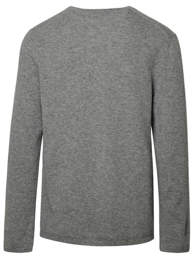 Shop Comme Des Garçons Grey Wool Sweater