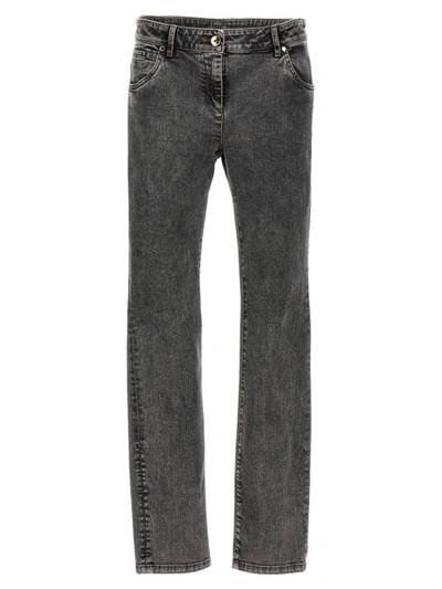 Shop Brunello Cucinelli Straight Leg Jeans In Gray