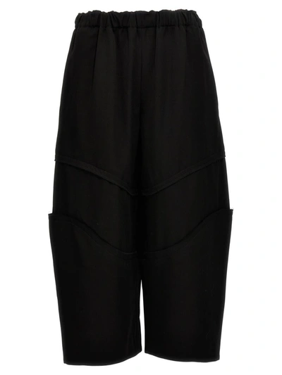 Shop Comme Des Garçons Cropped Pants In Black