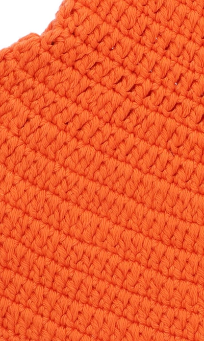 Alanui Bucket Crochet Hat In Orange