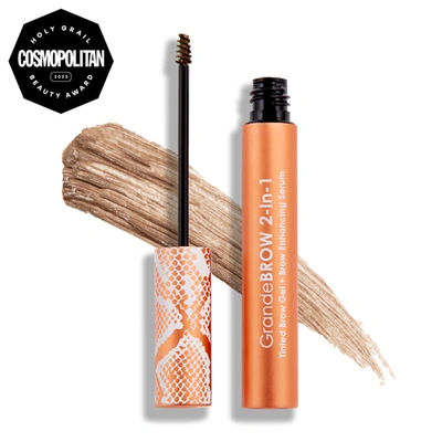 Shop Grande Cosmetics Grandebrow 2-in-1 Tinted Brow Gel + Brow Enhancing Serum In Taupe