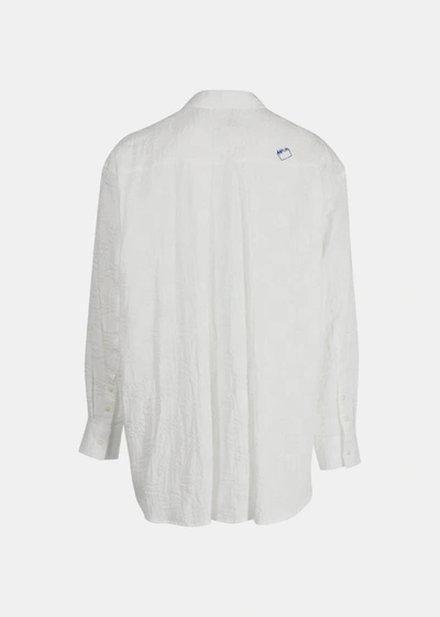 Shop Ader Error White Textured-finish Shirt