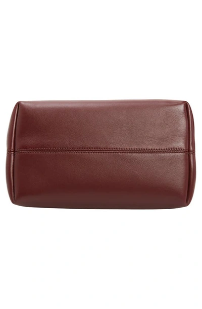 Mulberry Small Islington Silky Calfskin Satchel In Black Cherry