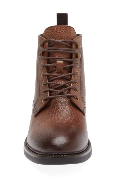 Shop Nordstrom Kacey Combat Boot In Brown Almond