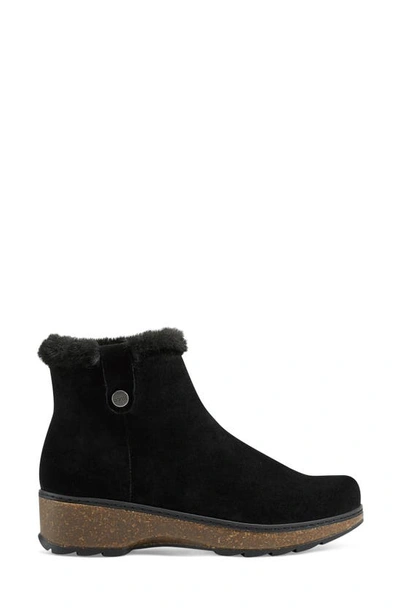 Earth Kim Womens Comfort Insole Faux Fur Winter & Snow Boots In Black