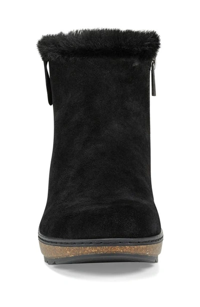 Shop Earth Kim Faux Fur Lined Bootie In Black